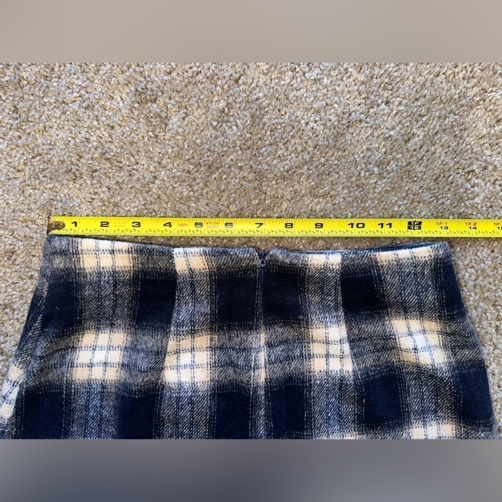Forever 21 Blue Plaid Mini Skirt Extra Small - Picture 6 of 8